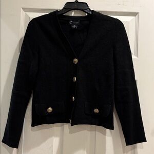 Bloomingdale's Black Cashmere Cardigan
